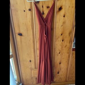 Rust colored red maxi dress